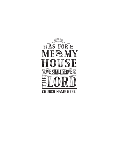 Serve the Lord - Ministry Gear
